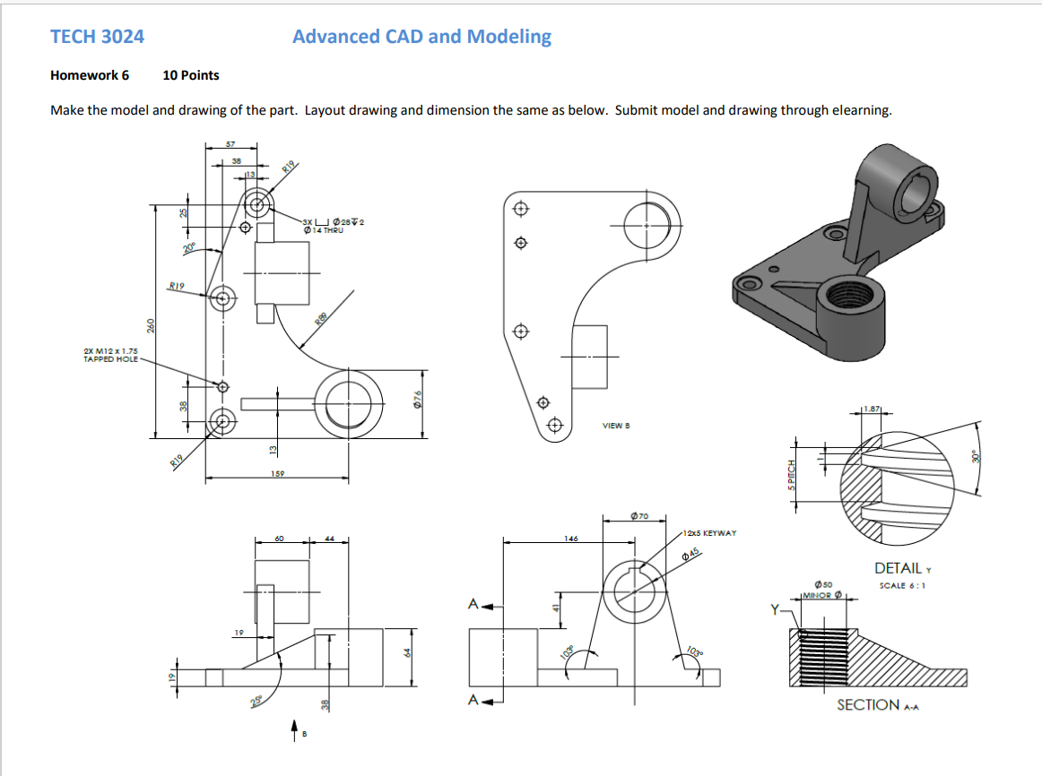 Solved How do you find the M12 x 1.75 tapped hole on Creo? | Chegg.com