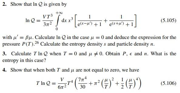 5 7 4 Quark Gluon Plasma In This Problem We Use A Chegg Com