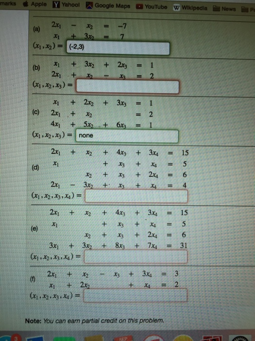 2x 1 2 3x 2 )= 7 4 x