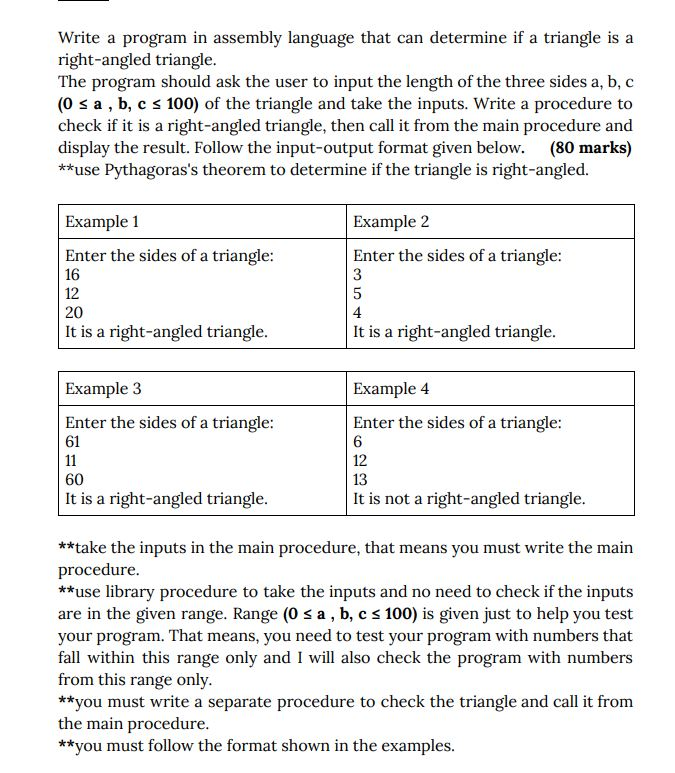 Solved Please please help me with the ASSEMBLY CODE of this | Chegg.com