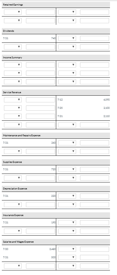 Solved Journalize and post closing entries and complete the | Chegg.com