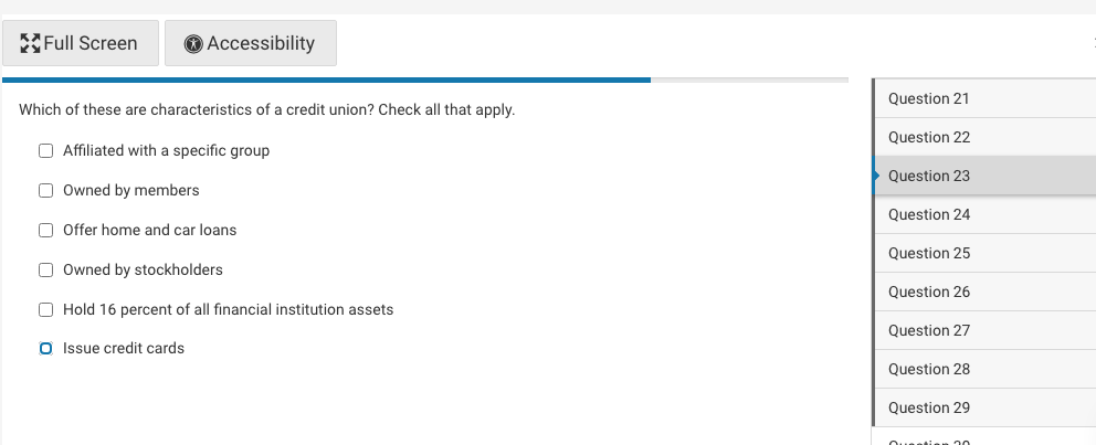 Solved Full Screen Accessibility Question 21 Which of these | Chegg.com