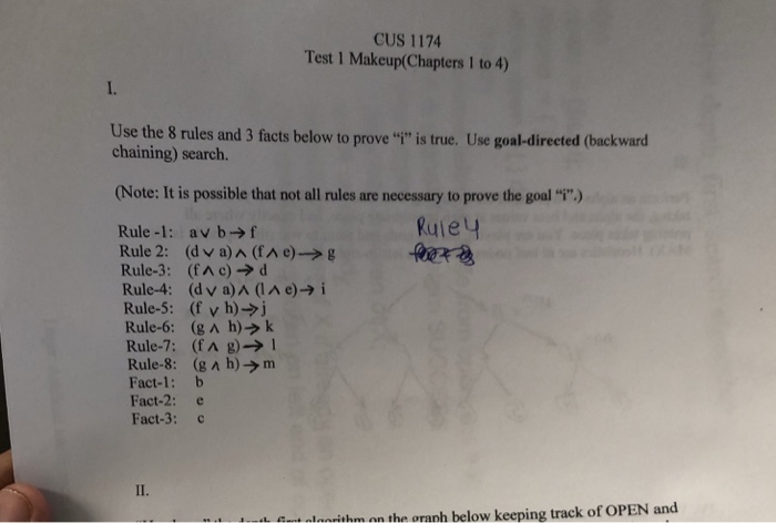 CUS 1174 Test 1 Makeup Chapters I to 4 Use the 8 Chegg