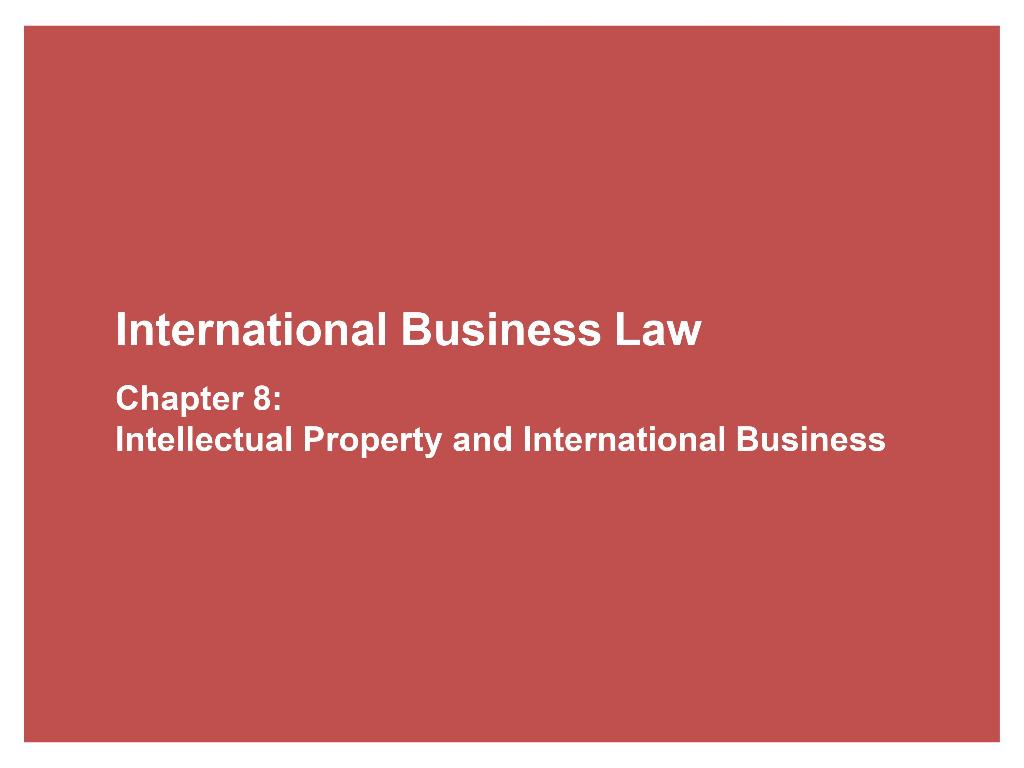 IP assignments for international use: are they fit for purpose