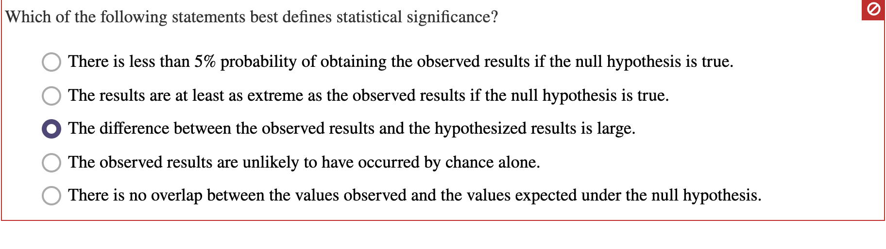 Solved Which of the following statements best defines