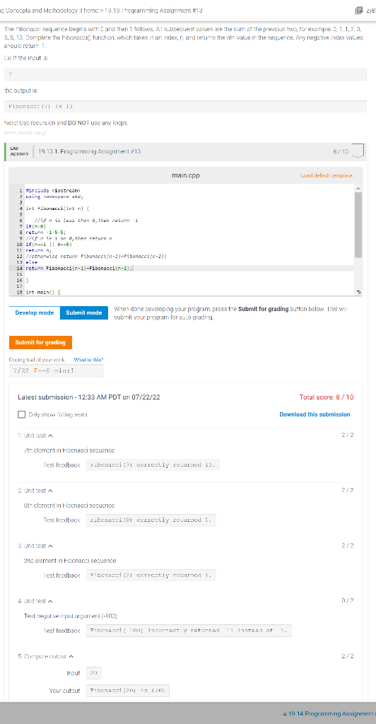 Solved Hello I need help with solving my code to get full | Chegg.com