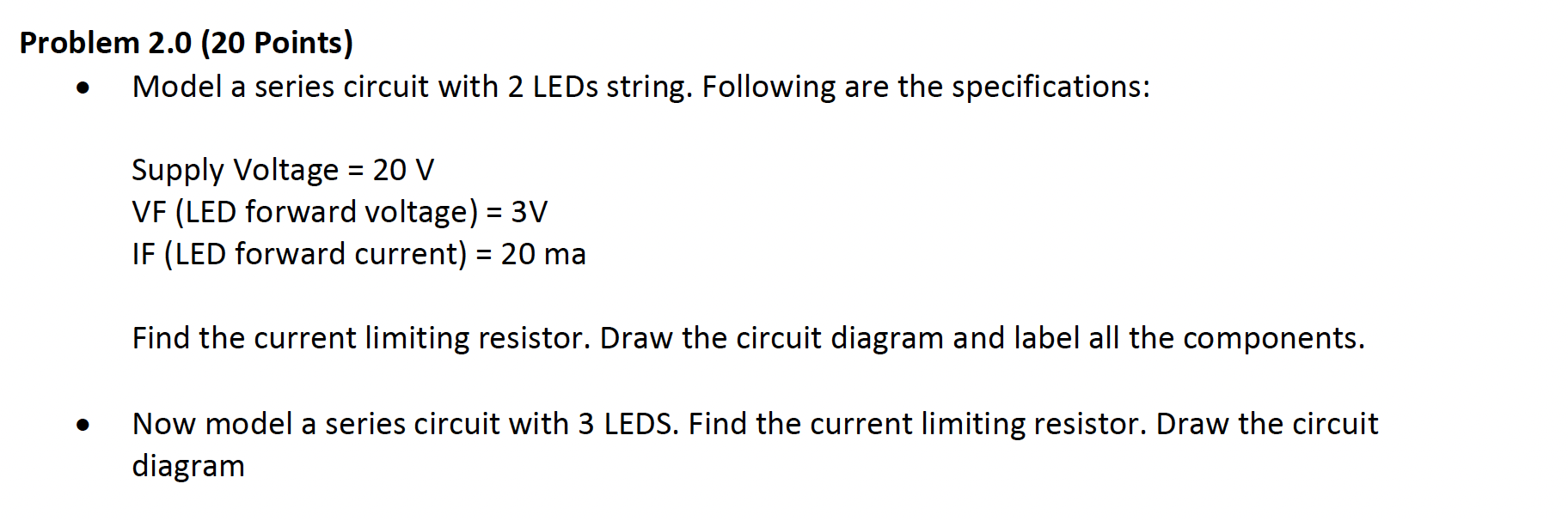 Solved Problem 2.0 (20 Points) Model a series circuit with 2 | Chegg.com