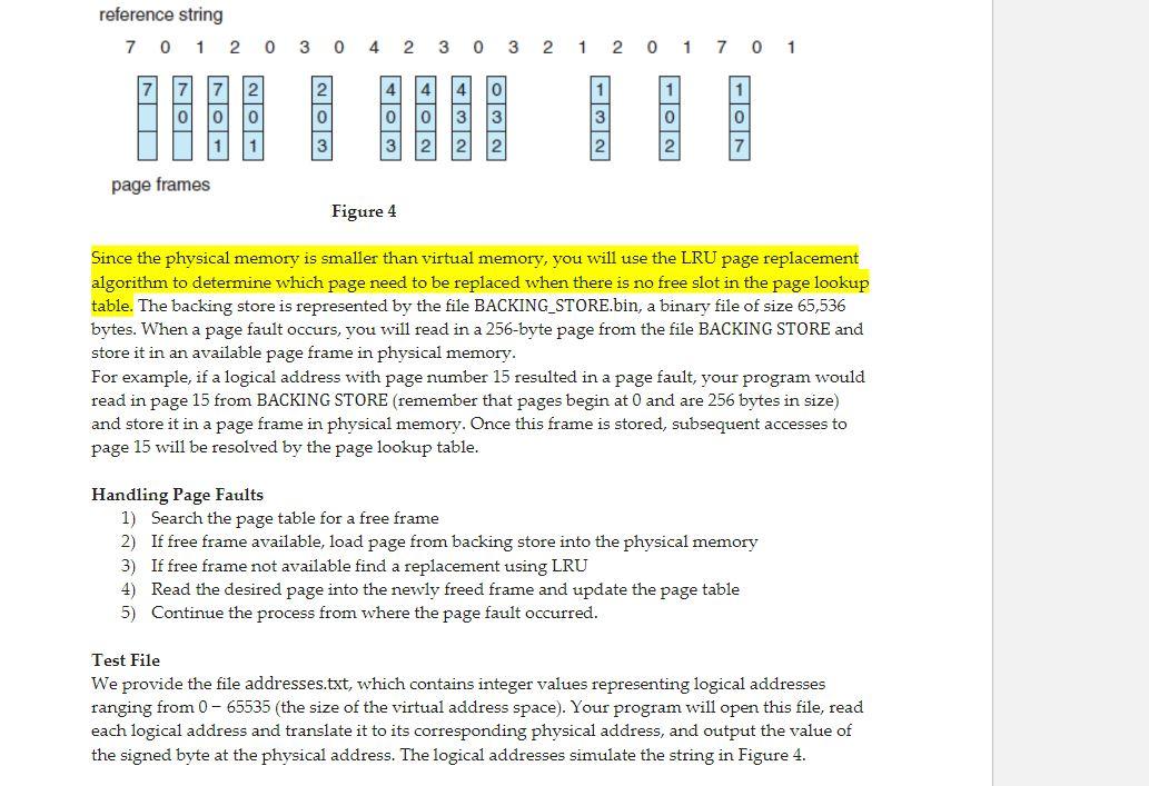 Solved Frames 0 Data 1 Data Designing a Virtual Memory | Chegg.com