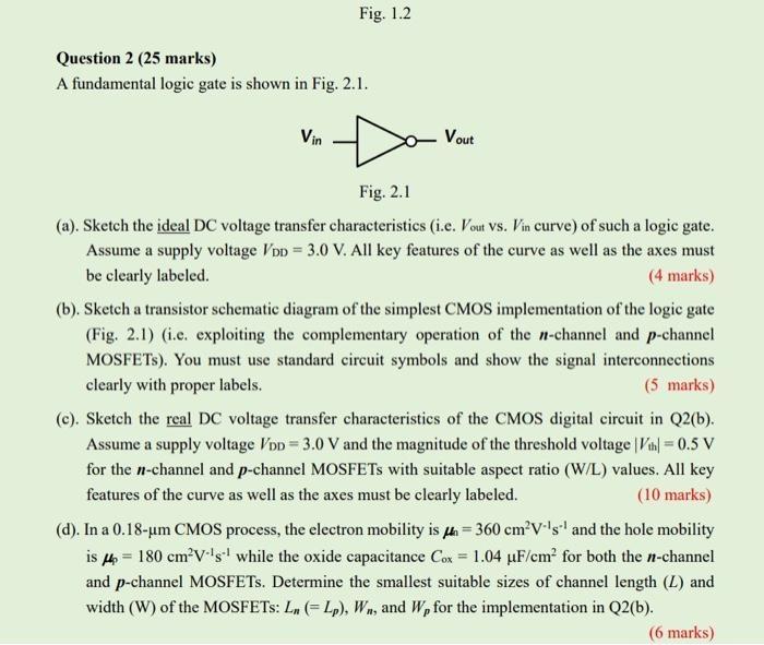 Solved Question 2 (25 Marks) A Fundamental Logic Gate Is | Chegg.com