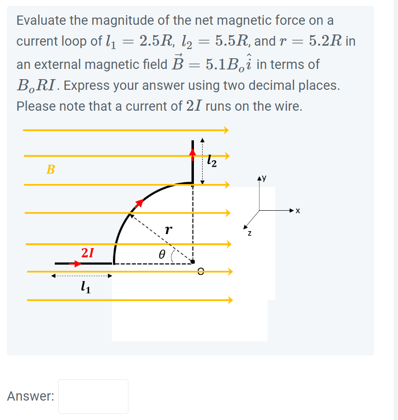 Solved Evaluate the magnitude of the net magnetic force on a | Chegg.com