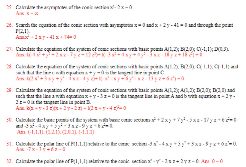 Solved 25 calculate the asymptotes of the conic section chegg