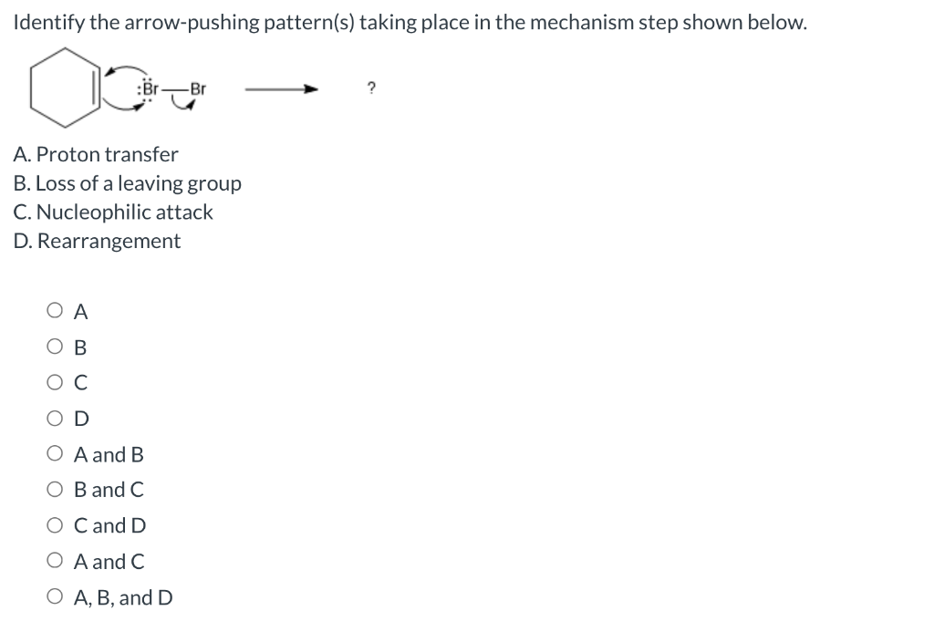 Solved Identify The Arrow-pushing Pattern(s) Taking Place In | Chegg.com