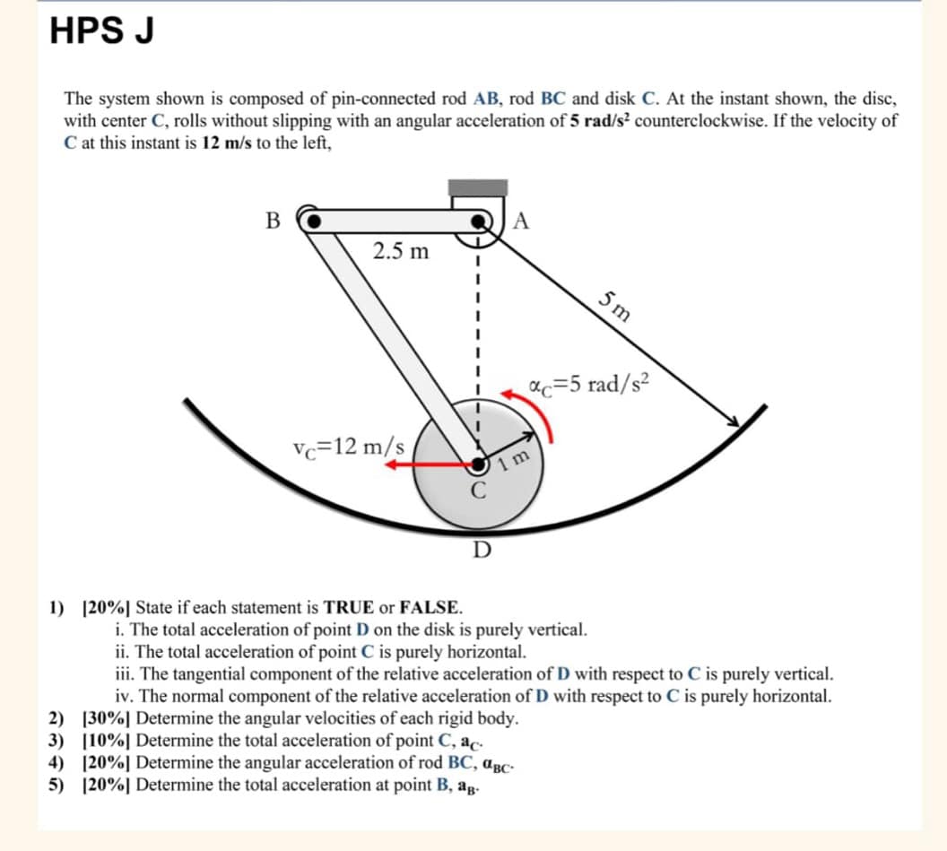 Solved Determine the angular velocities of ﻿each rigid | Chegg.com