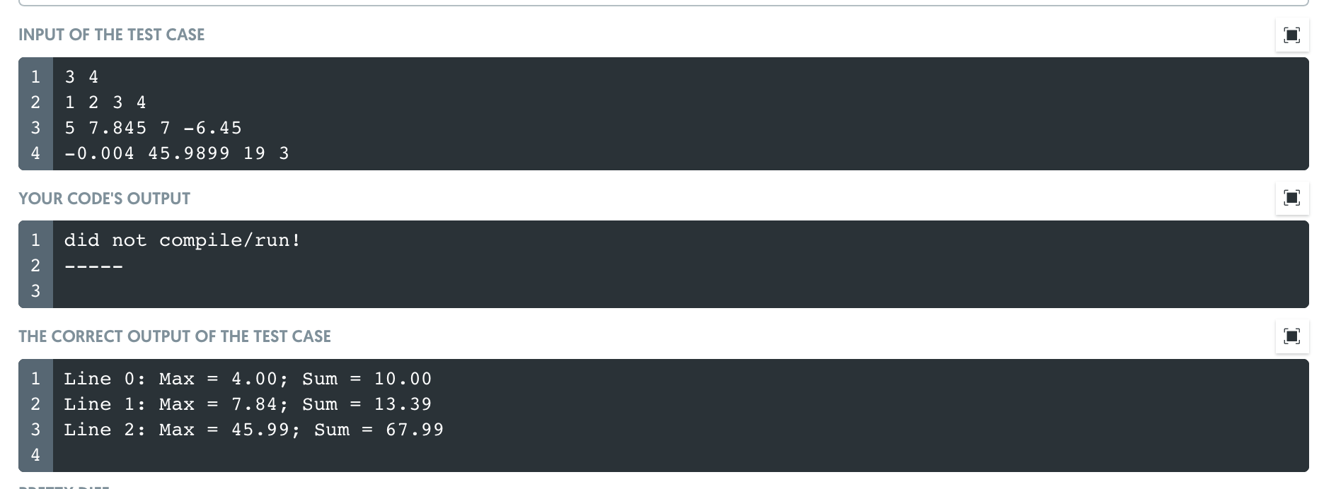 Solved Write a program that can output the largest value and | Chegg.com
