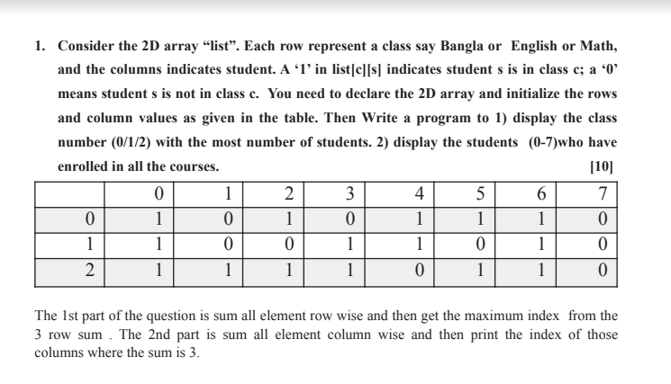 Solved **Please, write this code must in C Programming | Chegg.com