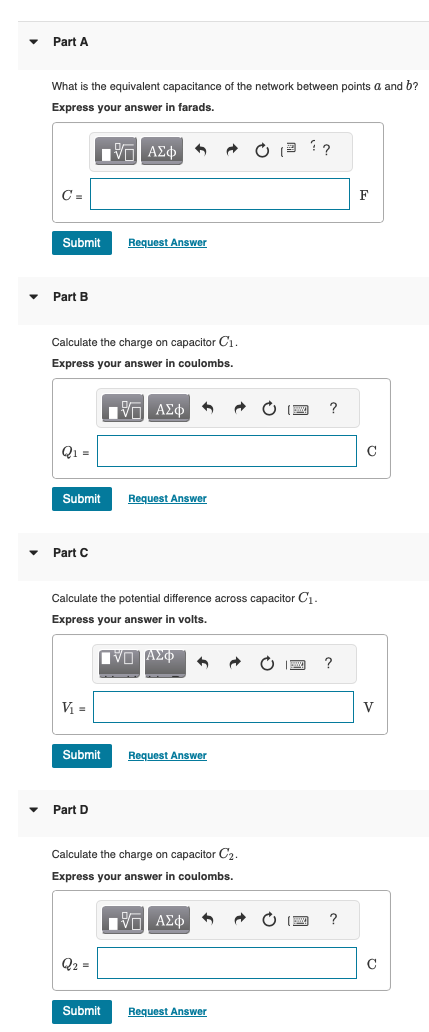 Solved In (Figure 1), C1 = C5 = 8.0 μF And C2 = C3 = C4 = | Chegg.com