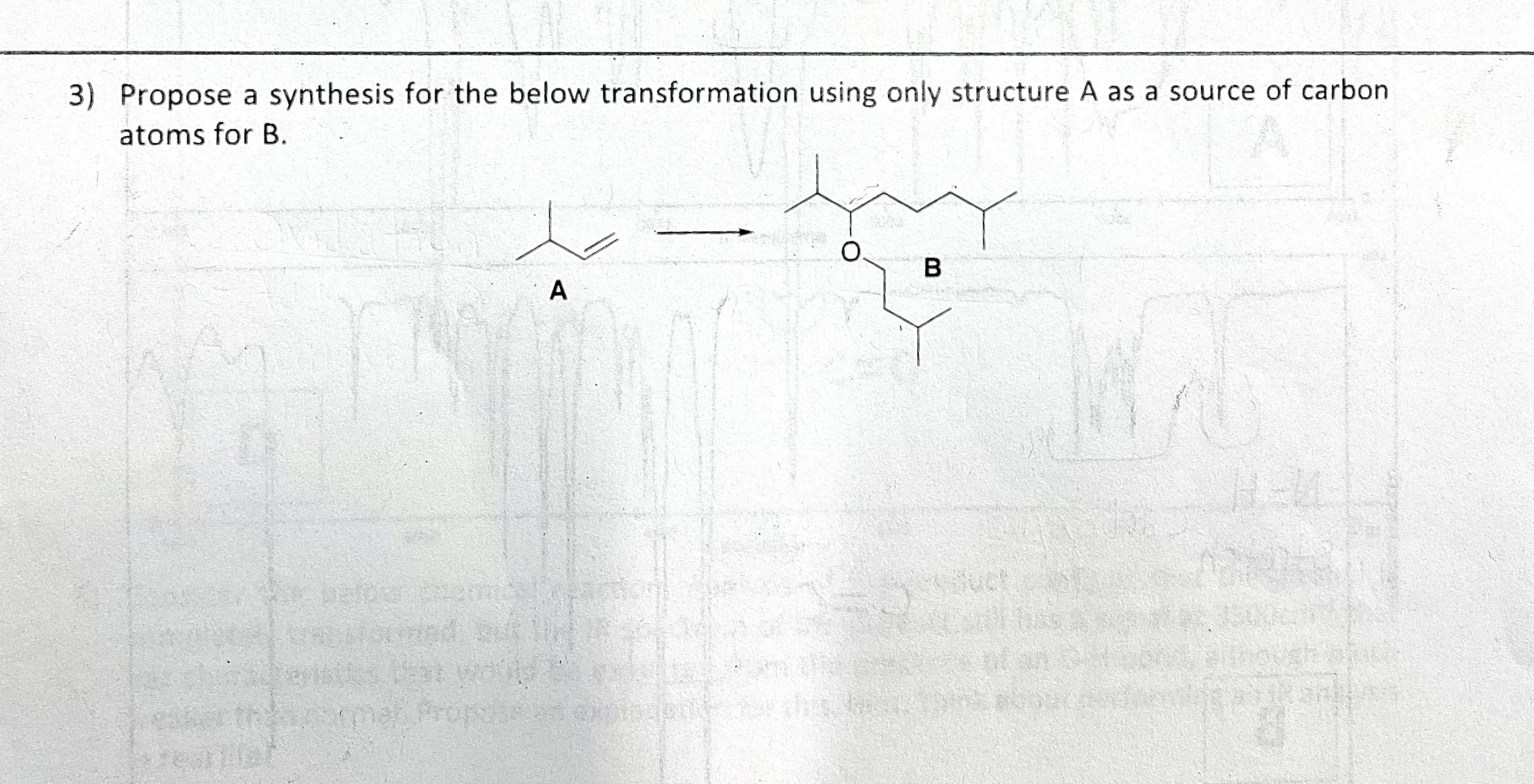 Solved 3) Propose a synthesis for the below transformation | Chegg.com