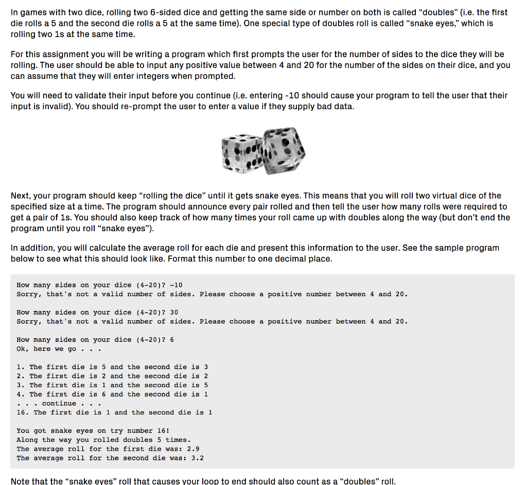 Solved write a python program for the following scenario and | Chegg.com