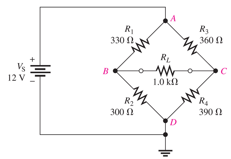 Solved Determine all the indicated node voltages for the | Chegg.com