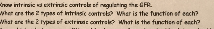 Solved Know Intrinsic Vs Extrinsic Controls Of Regulating | Chegg.com