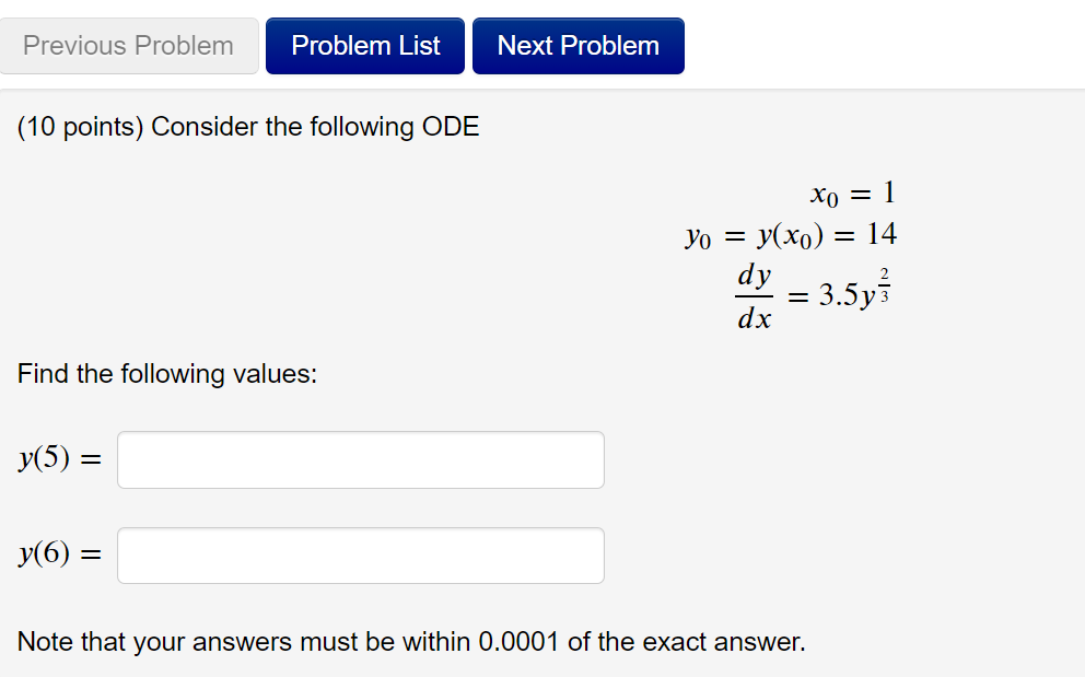 Solved Previous Problem Problem List Next Problem (10 | Chegg.com