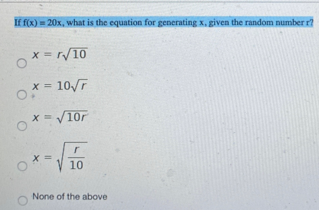 if-f-x-20x-what-is-the-equation-for-generating-chegg