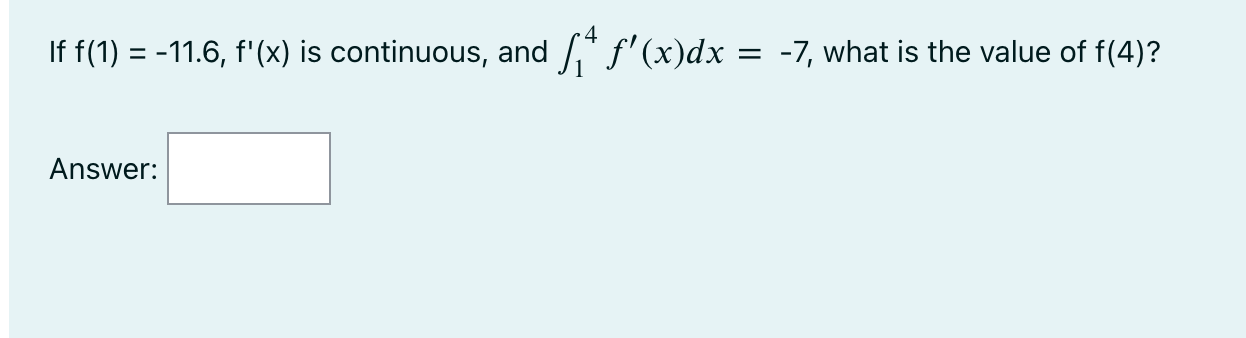 Solved Given The Definite Integral B F(x)dx You Can Split | Chegg.com