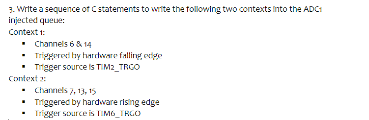 . 3. Write a sequence of C statements to write the | Chegg.com