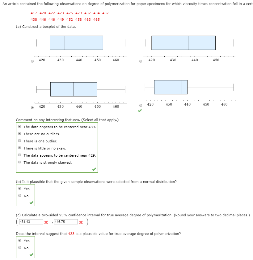 Solved An article contained the following observations on | Chegg.com