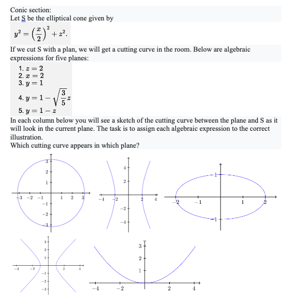 Solved +z? Conic section: Let S be the elliptical cone given | Chegg.com