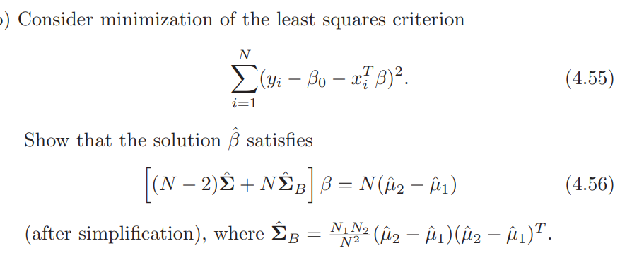 Solved - Consider minimization of the least squares | Chegg.com