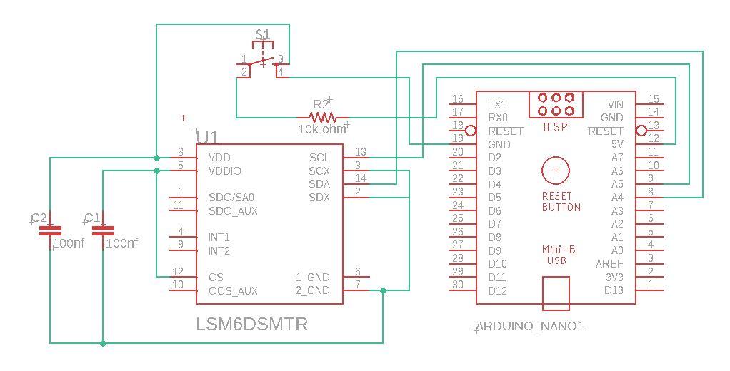 Solved I am trying to Wire an IMU (LSM6DSM) to a button and | Chegg.com