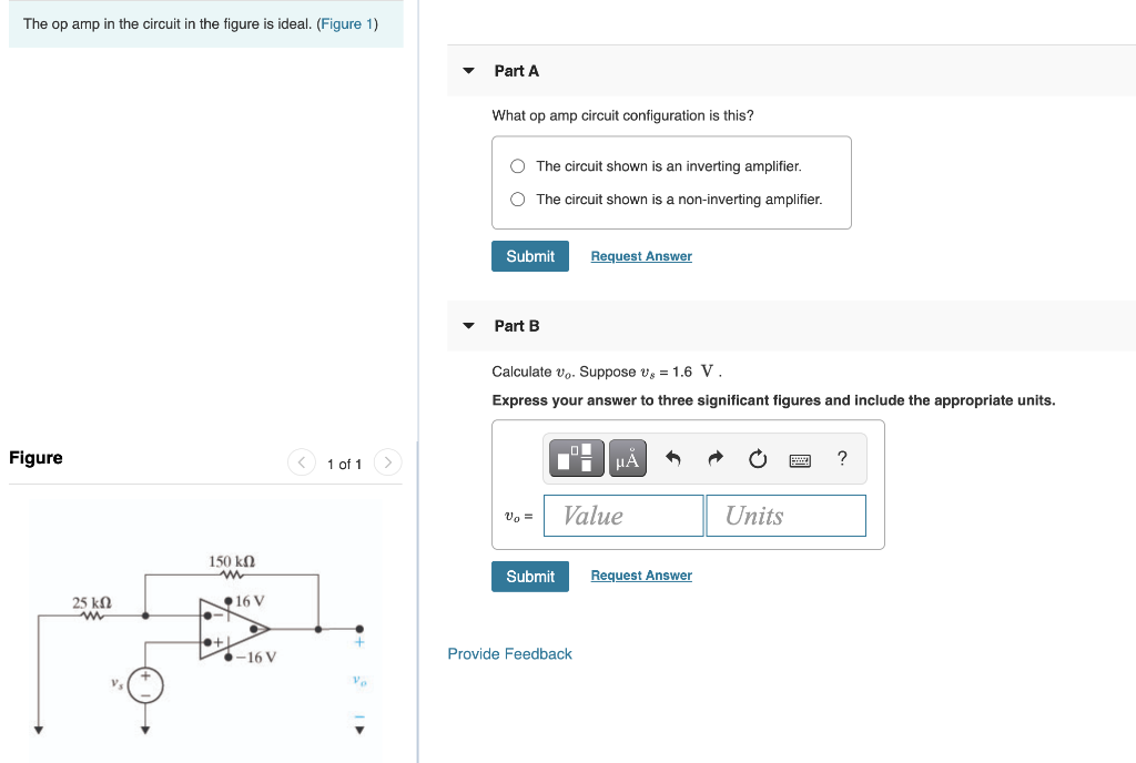 Solved The op amp in the circuit in the figure is ideal. | Chegg.com