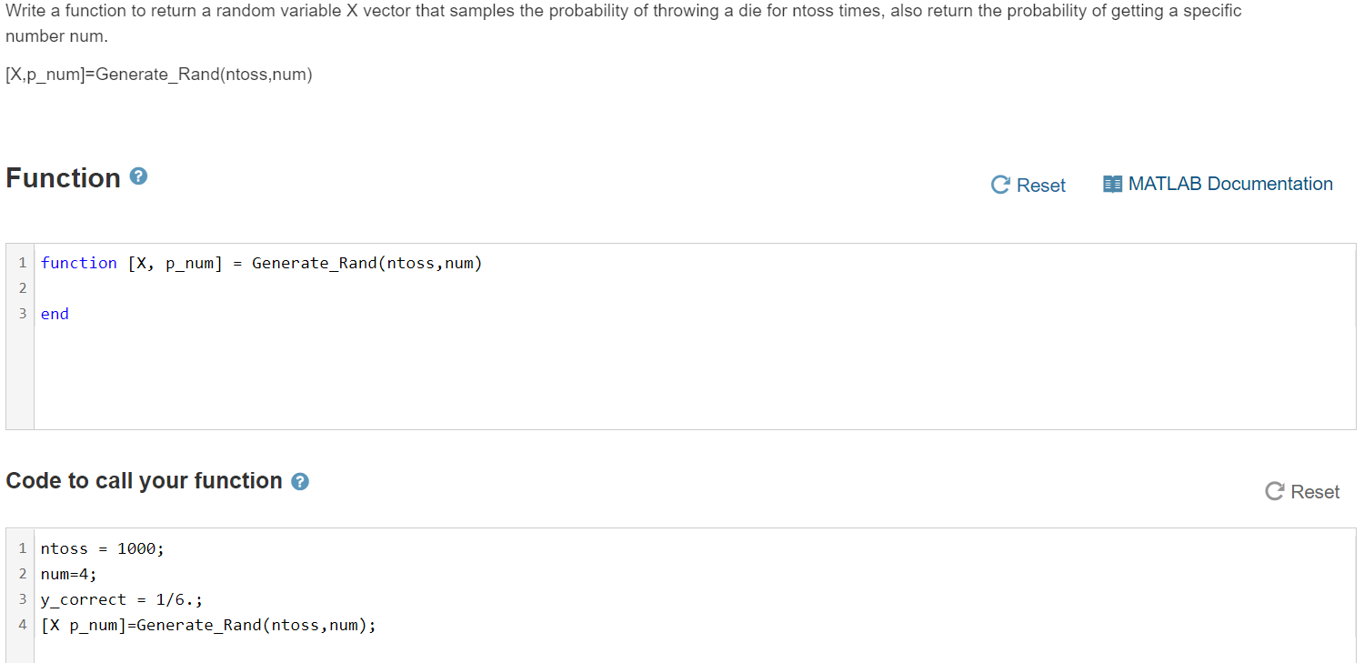 Solved This is on Matlab. Code the Function using the | Chegg.com
