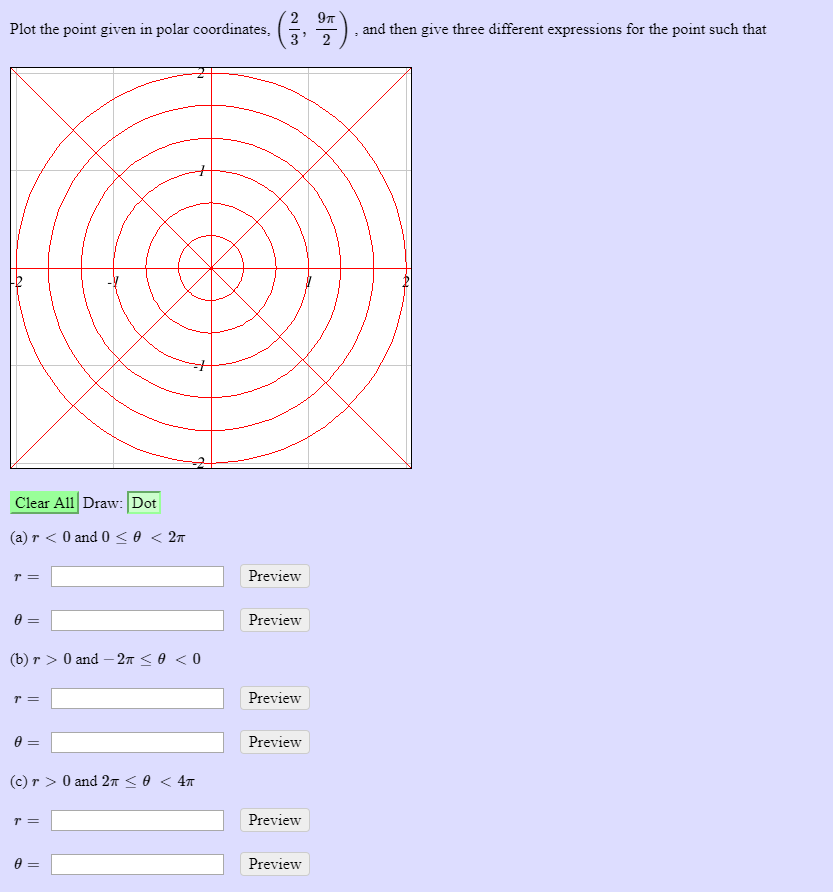 Solved Plot the point given in polar c , and then give three | Chegg.com