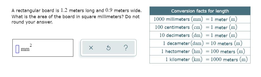 Solved A Rectangular Board Is 1 2 Meters Long And 0 9 Met Chegg Com