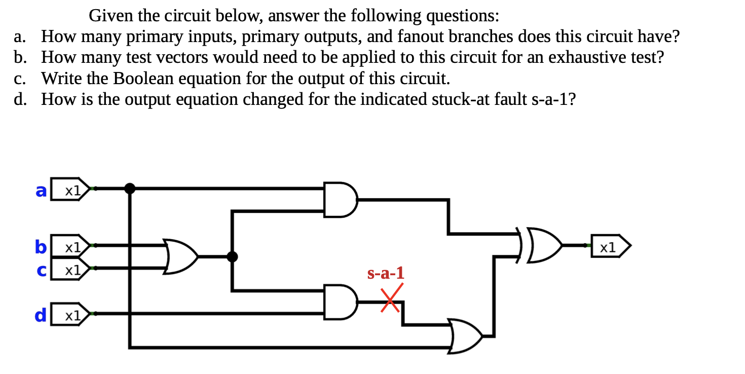 Solved Given The Circuit Below, Answer The Following 