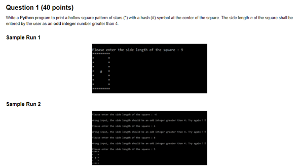 Solved Question 1 (40 points) Write a Python program to | Chegg.com