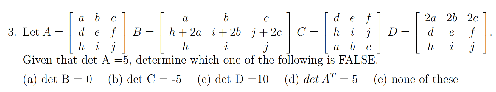 Solved 3. Let | Chegg.com