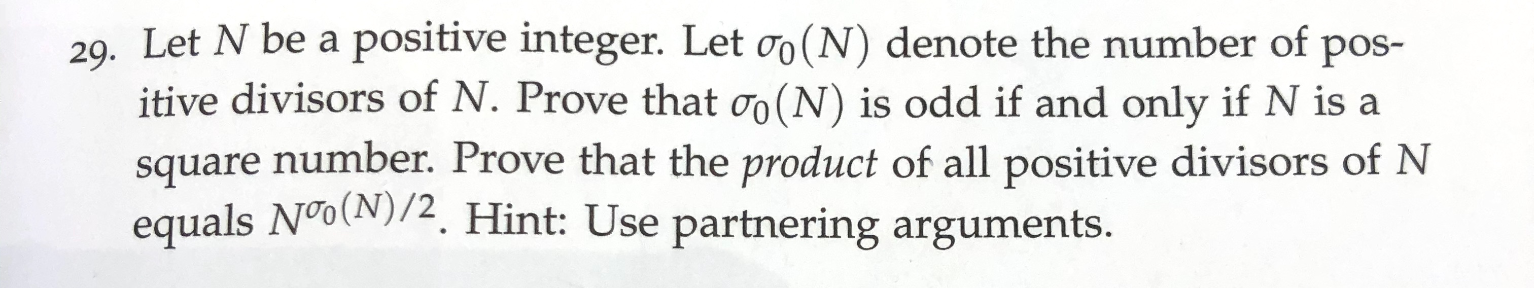 Solved 29. Let N be a positive integer. Let oo(N) denote the | Chegg.com