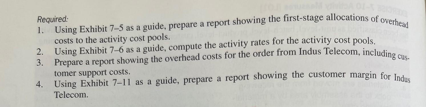 Solved Required: 1. Using Exhibit 7−5 as a guide, prepare a | Chegg.com