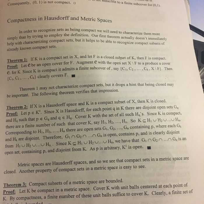 Solved 12. Let K be a compact subset of a Hausdorff space X