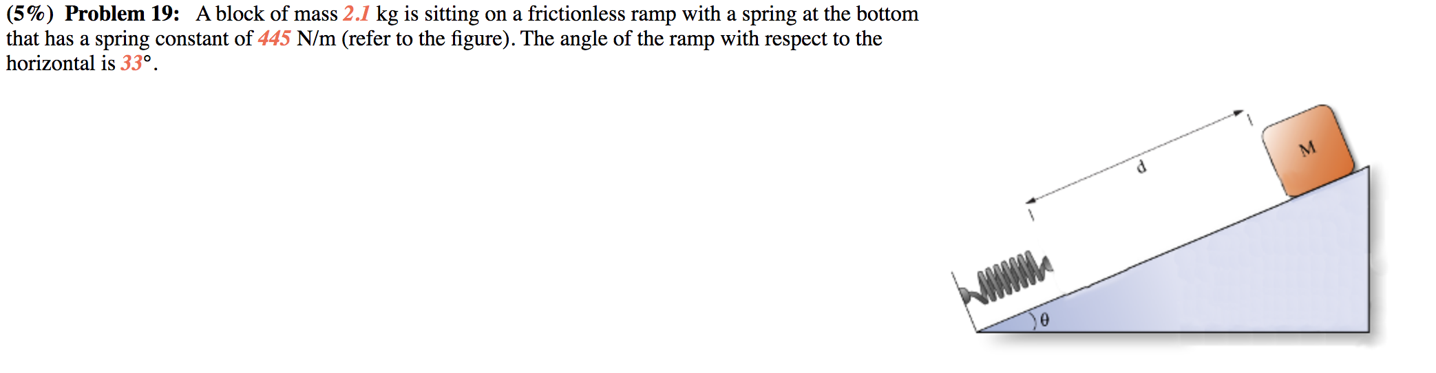 Solved a. The block, starting from rest, slides down the