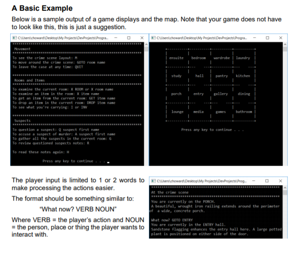 A text adventure is an interactive story that unfolds | Chegg.com