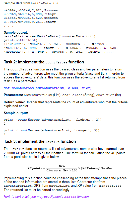 Solved Data Processing and Visualization Using Files, Lists, | Chegg.com