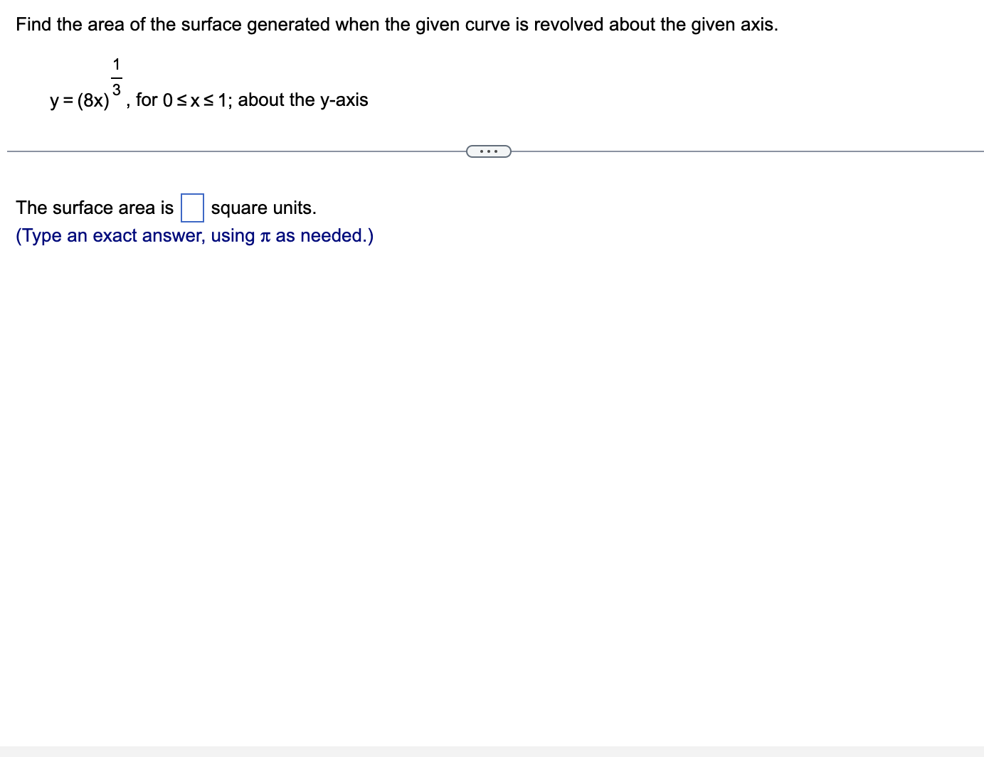 Solved Find the area of the surface generated when the given | Chegg.com