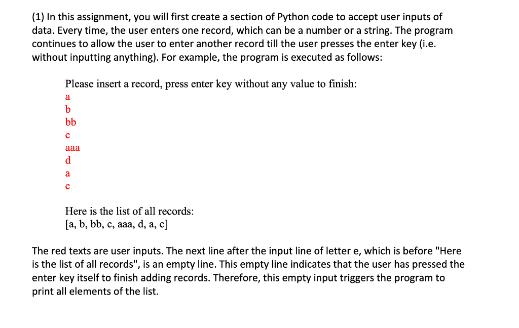 Solved (1) In this assignment, you will first create a | Chegg.com