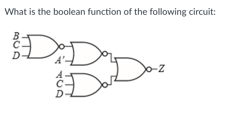 Solved What is the boolean function of the following | Chegg.com