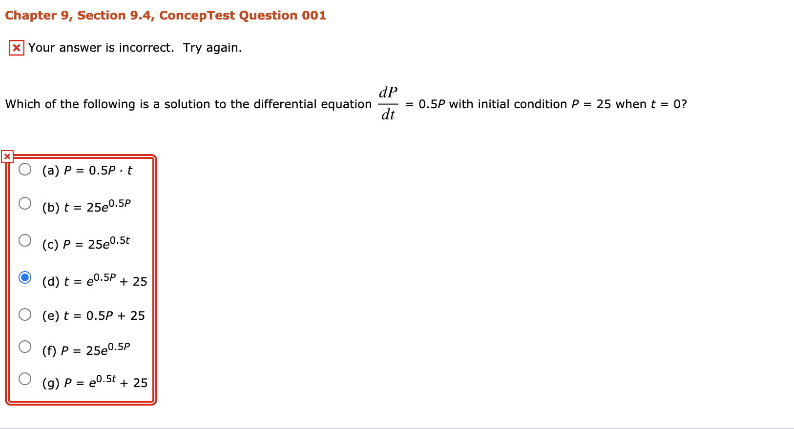 Solved Chapter 9, Section 9.4, ConcepTest Question 001 * | Chegg.com