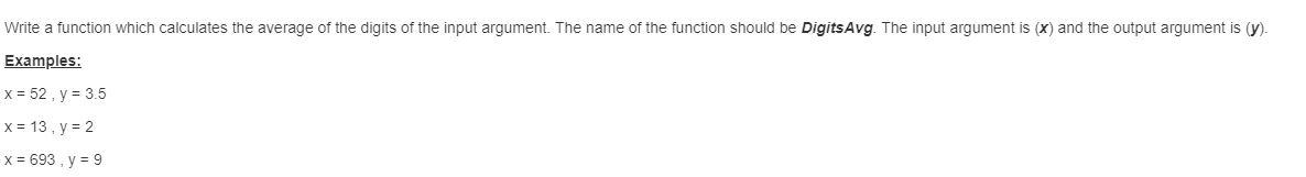 Solved Write a function which calculates the average of the | Chegg.com